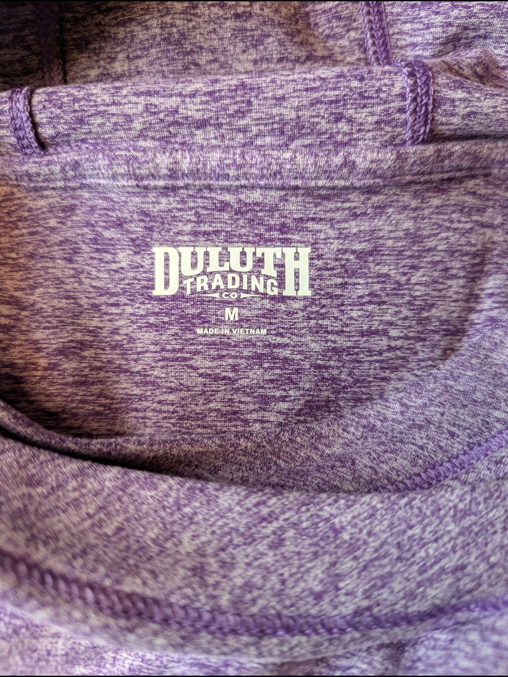 Duluth Trading Co Women's NOGA Plushcious Hoodie Heather Purple - Picture 7 of 9